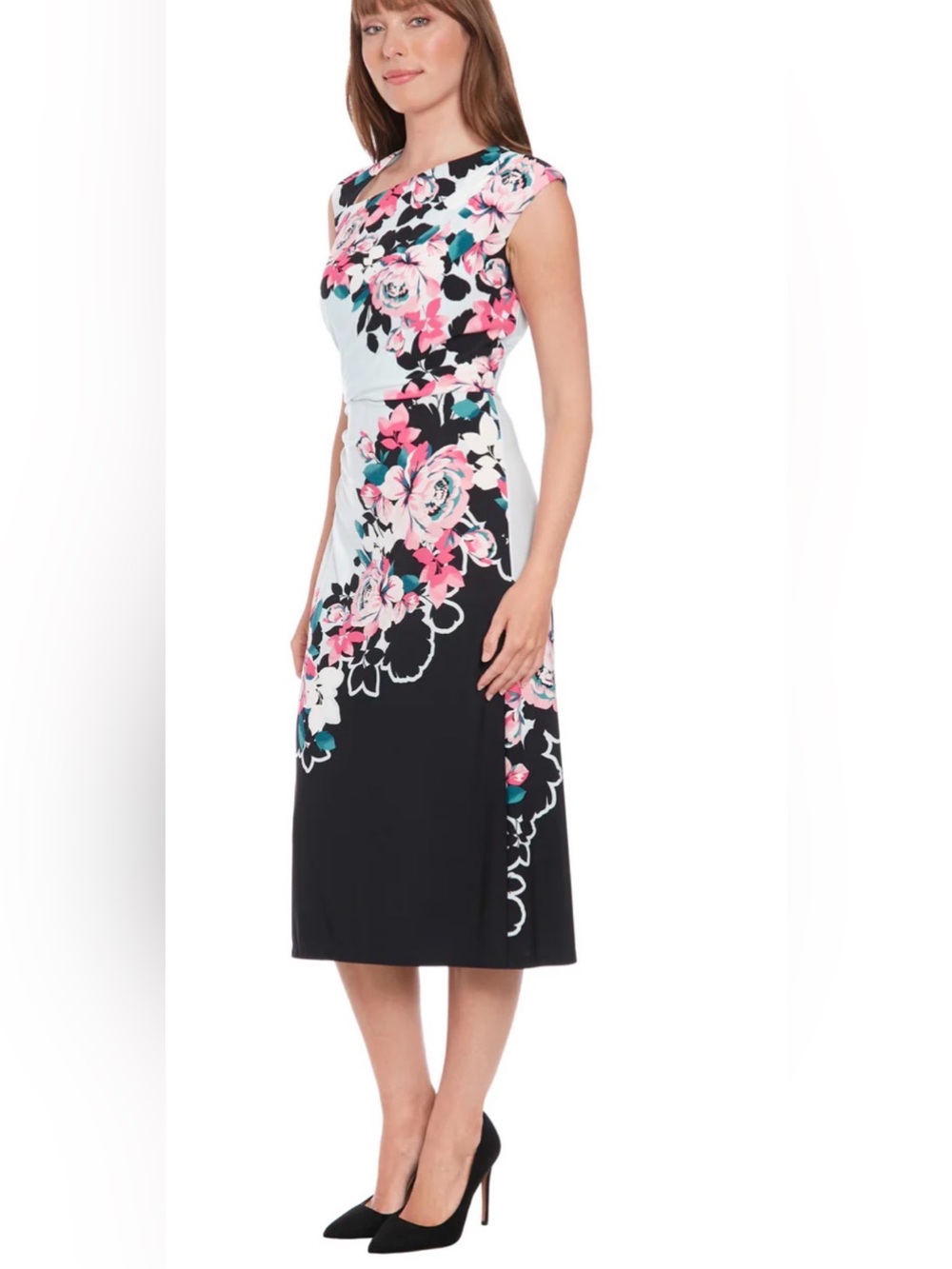 London Times Rozsa Floral Dress
